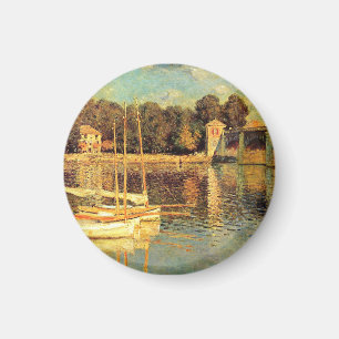 Bridge at Argenteuil Claude Monet  Magnet