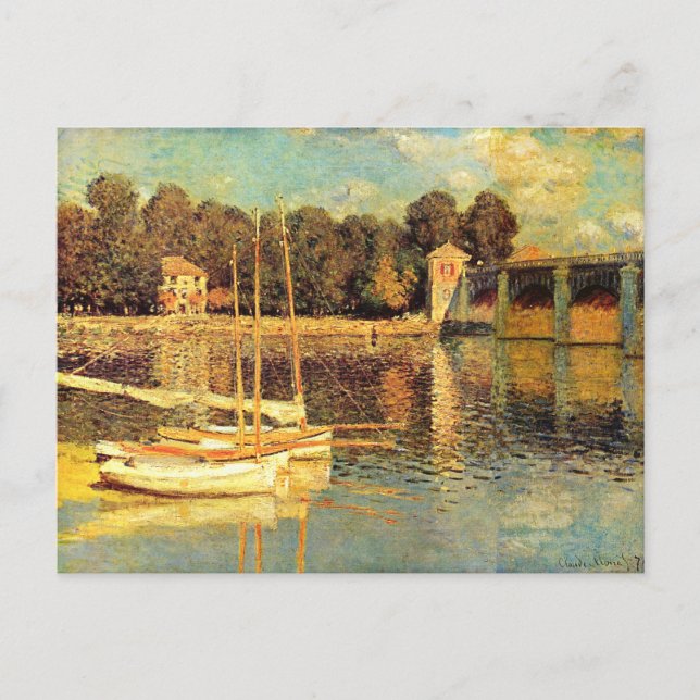 Bridge at Argenteuil Claude Monet  Postcard (Front)