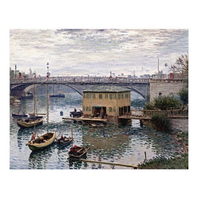 Bridge at Argenteuil on a Grey Day Photo Print (Front)