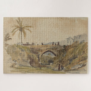Bridge at Caracas (1854) by Camille Pissarro Jigsaw Puzzle