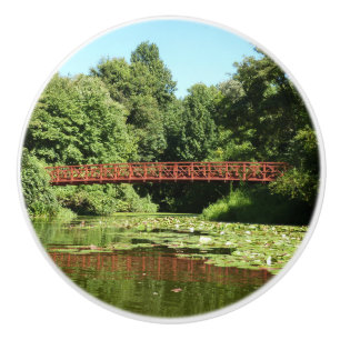 Bridge at Centennial Lake in Ellicott City Ceramic Knob