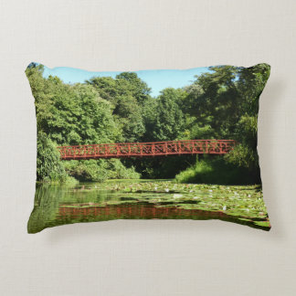 Bridge at Centennial Lake in Ellicott City Decorative Cushion
