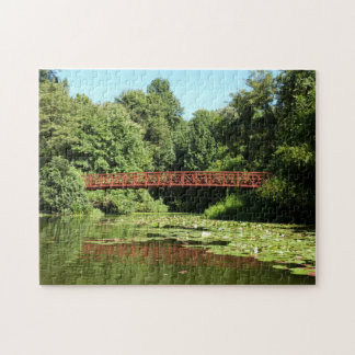 Bridge at Centennial Lake in Ellicott City Jigsaw Puzzle