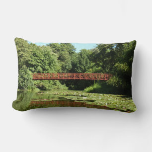Bridge at Centennial Lake in Ellicott City Lumbar Cushion