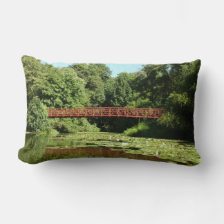 Bridge at Centennial Lake in Ellicott City Lumbar Cushion