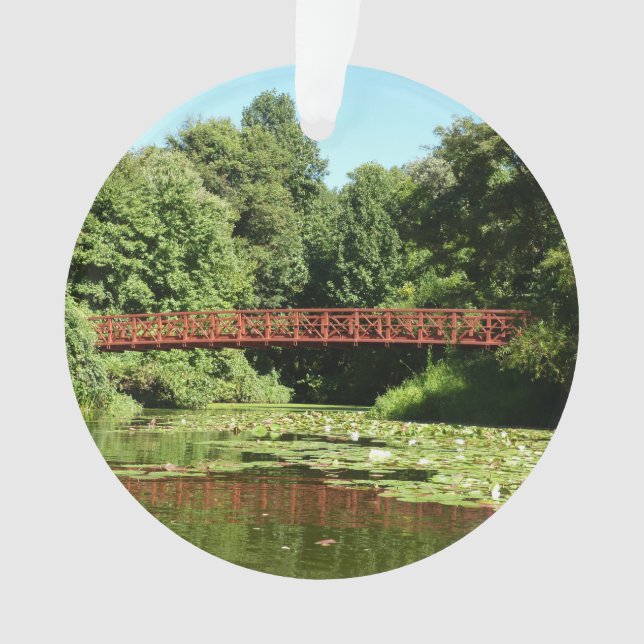 Bridge at Centennial Lake in Ellicott City Ornament (Front)