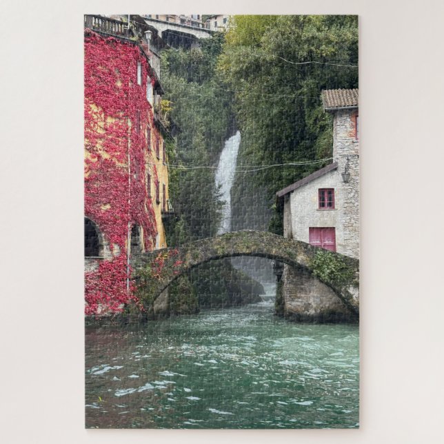 Bridge at Lake Como Jigsaw Puzzle (Vertical)