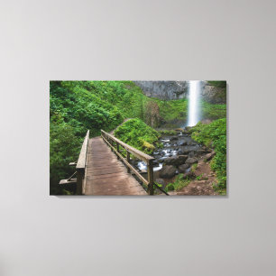 Bridge at Latourell Falls, Columbia River Gorge, Canvas Print