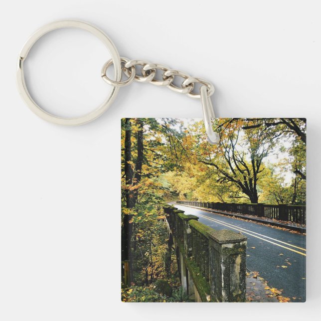 Bridge at Latourell Falls, Oregon Key Ring (Front)