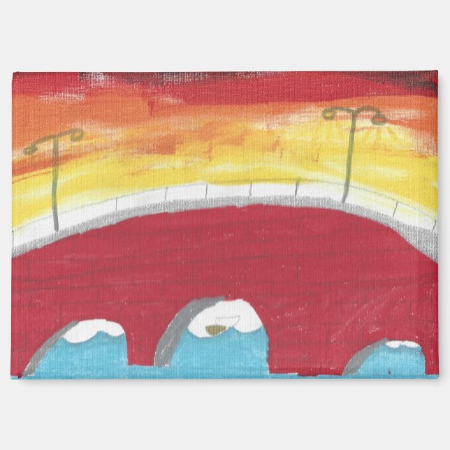 Bridge at Night Magnet (Front)