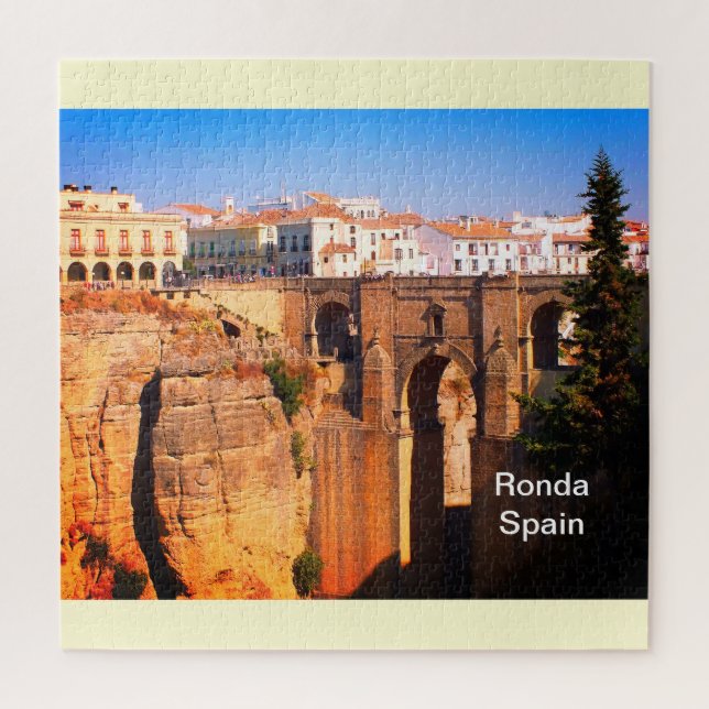 Bridge at Ronda in Spain Jigsaw Puzzle (Vertical)
