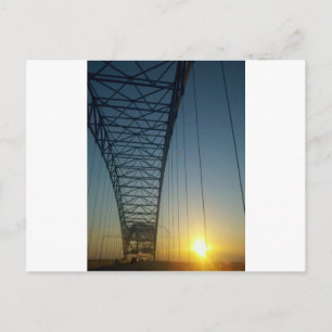 Bridge at Sunset Postcard