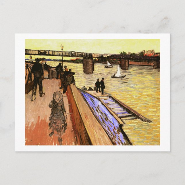 Bridge at Trinquetaille, Vincent Van Gogh Postcard (Front)