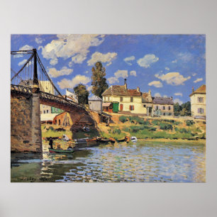 Bridge at Villeneuve la Garenne Poster