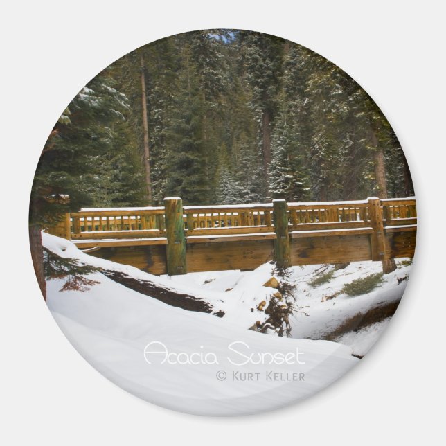 Bridge at Wuksachi Magnet (Front)