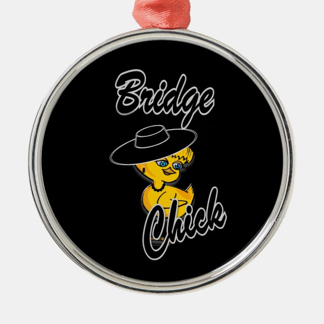 Bridge Chick #4 Metal Tree Decoration (Front)