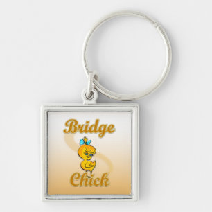 Bridge Chick Key Ring