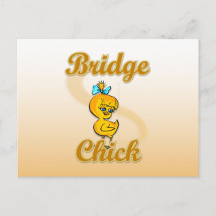 Bridge Chick Postcard
