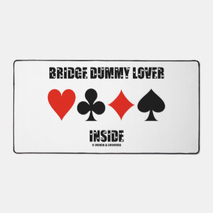 Bridge Dummy Lover Inside Four Card Suits Humour Desk Mat