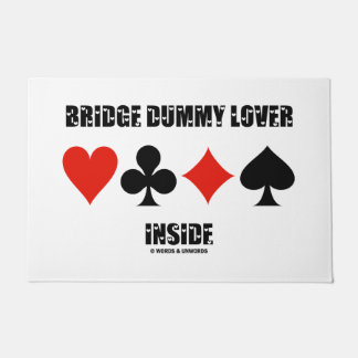 Bridge Dummy Lover Inside Four Card Suits Humour Doormat