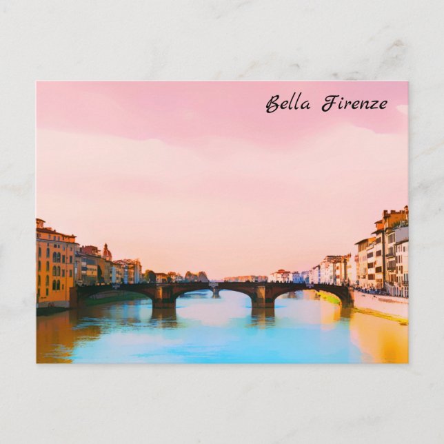 ** Bridge Firenze Florence Italy Italian AP12 Postcard (Front)