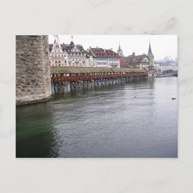 Bridge in Interlocken Postcard (Front)