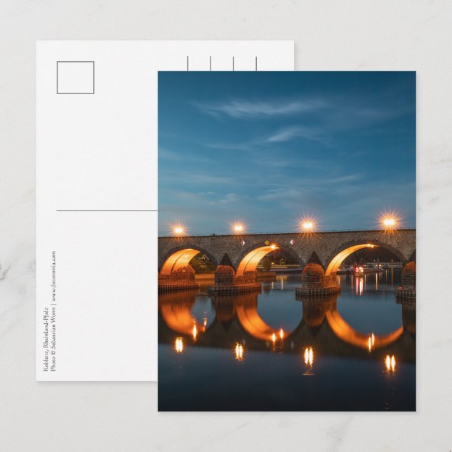 Bridge in Koblenz Germany Postcard (Front/Back)