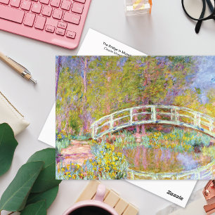 Bridge in Monet's Garden Claude Monet Postcard