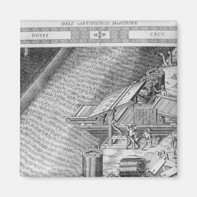Bridge made in the shape of a boat magnet (Front)