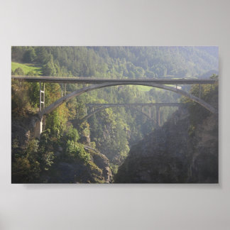 Bridge Near Brigg Switzerland Poster