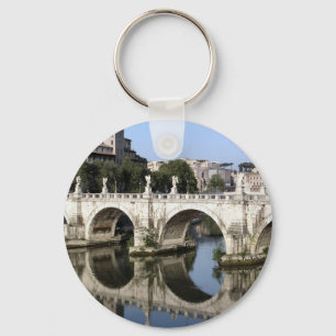 Bridge of Castel st Angelo, Rome, Italy Key Ring