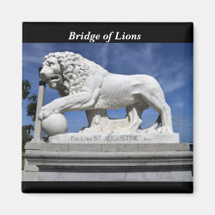 Bridge of Lions Sculpture  Magnet