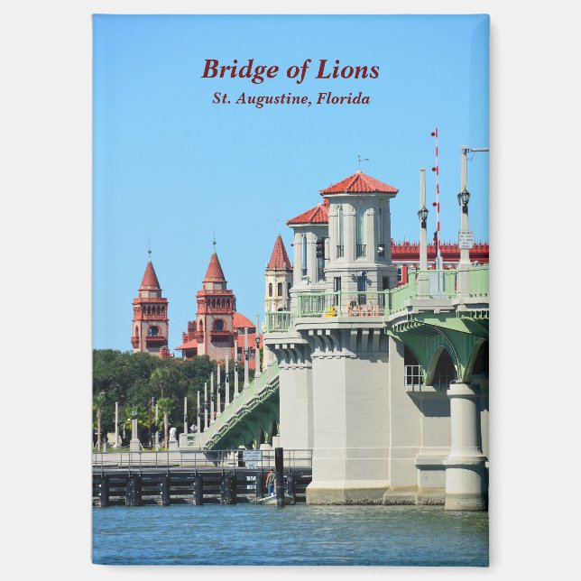 Bridge of Lions St. Augustine, Florida Magnet (Front)