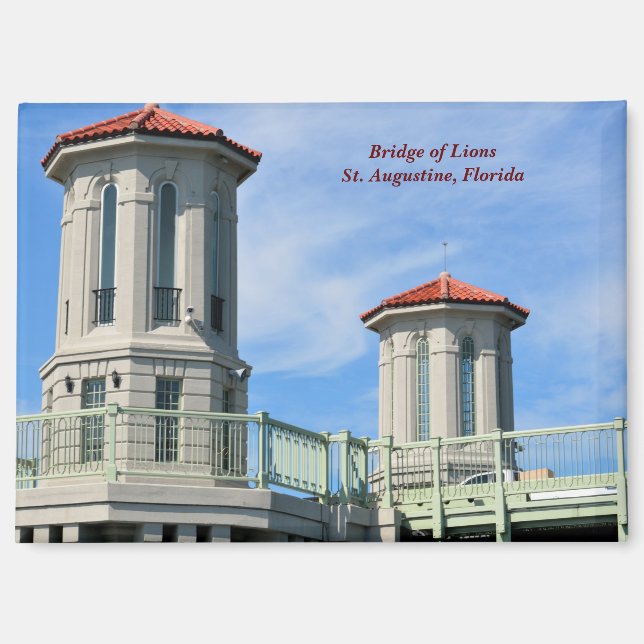 Bridge of Lions St. Augustine, Florida Magnet (Front)