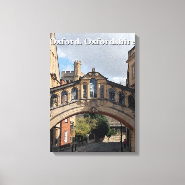 Bridge of Sighs in Oxford Canvas Print (Front)