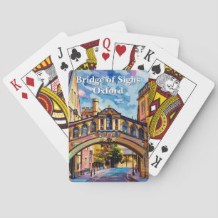 Bridge of Sighs in Oxford Gouache Painting Playing Cards