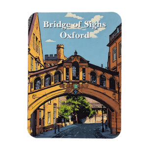 Bridge of Sighs in Oxford Poster Paint Magnet
