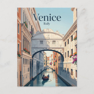 Bridge of Sighs Italy Postcard