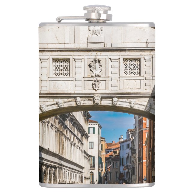 Bridge of Sighs, Venezia, Italy Hip Flask (Front)