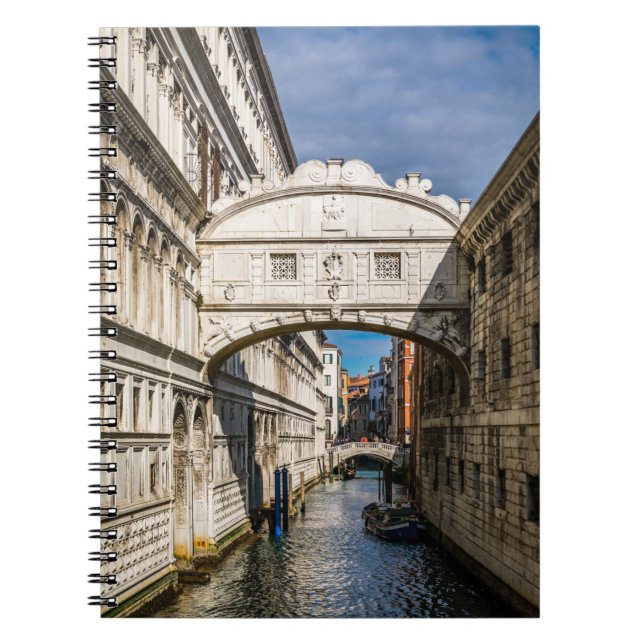 Bridge of Sighs, Venezia, Italy Notebook (Front)