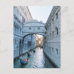 Bridge of Sighs Venice Italy Postcard