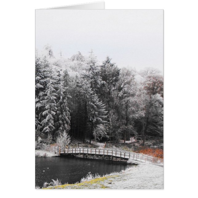 Bridge on a frosty morning card (Front)