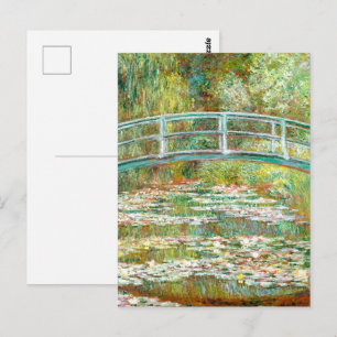 Bridge over a Pond of Water Lilies by Claude Monet Postcard