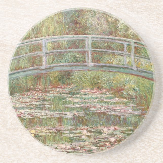 Bridge Over a Pond of Water Lilies by Monet Coaster (Front)