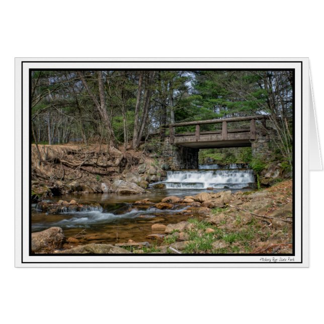 Bridge Over Hickory Run Note Card (Front Horizontal)