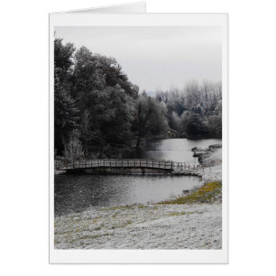 Bridge over icy water