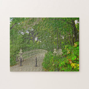 Bridge over Peaceful Waters in Central Park. Jigsaw Puzzle