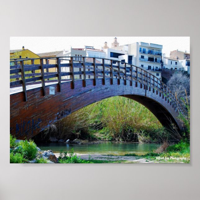 Bridge over Riba-roja de Túria Poster (Front)