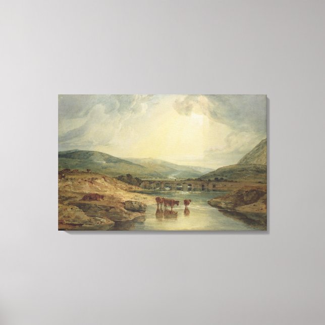 Bridge over the Usk Canvas Print (Front)