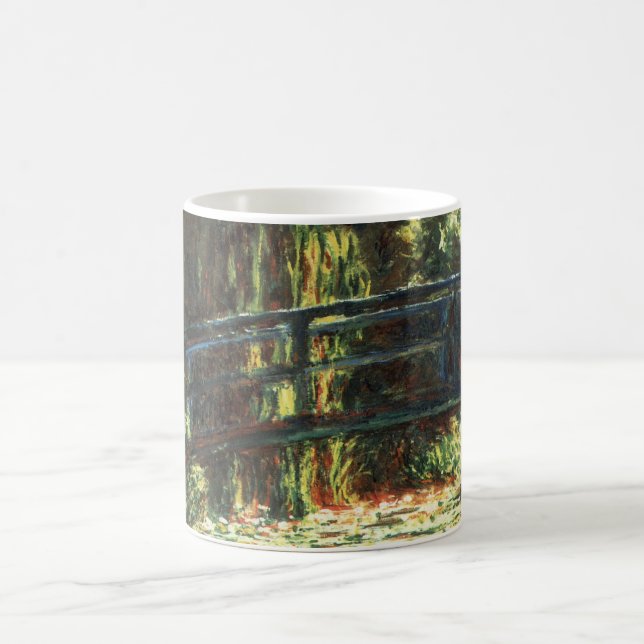 Bridge Over the Waterlily Pond by Claude Monet Coffee Mug (Center)